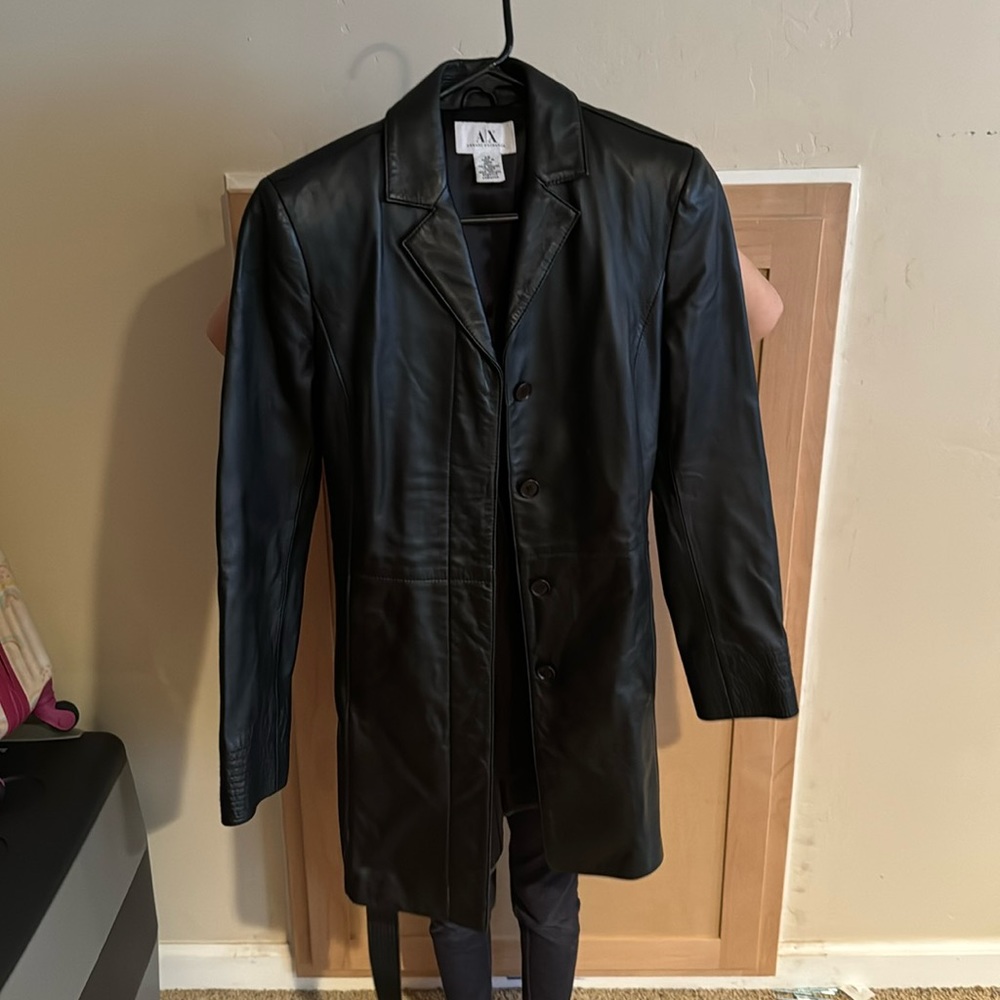 AX Armani exchange women’s extra small leather jacket